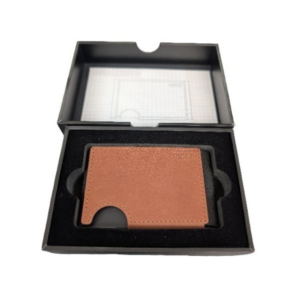 Pp1O The Ridge Wallet BIFLEX Leather - Tobacco Brown Open Box